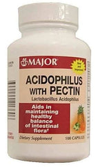 Major Acidophilus with Pectin Capsules, 100 Count*