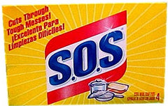 S.O.S Steel Wool Pads 4 count