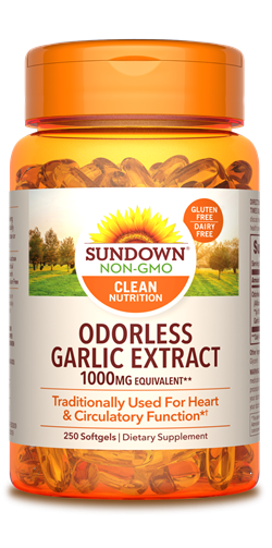 Sundown Odorless Garlic Extract Softgels, 1000mg, 250 Count*