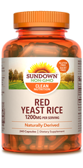 Sundown Red Yeast Rice Capsules, 1200mg, 240 Count*