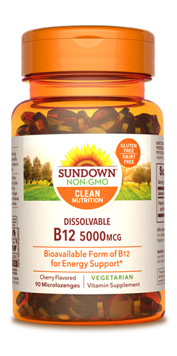 Sundown Dissolvable B12 Microlozenges, 5000mcg, 90 Count*