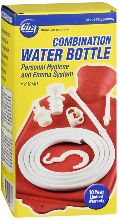Cara Combination Water Bottle Personal Hygiene and Enema System, 1 System
