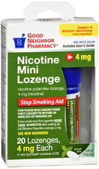 GNP Nicotine Mini Lozenge Mint Flavored 4mg, 20 CT