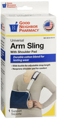 GNP Universal Arm Sling With Shoulder Pad Navy, 1 Support