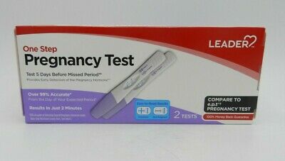 Leader One Step Pregnancy Test, 2 Count