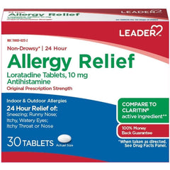 Leader Allergy Relief with 10 mg of Loratadine, 30 Count