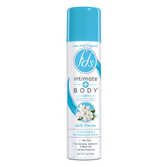 FDS Intimate + Body Dry Deodorant Spray, White Blossom, 2 oz