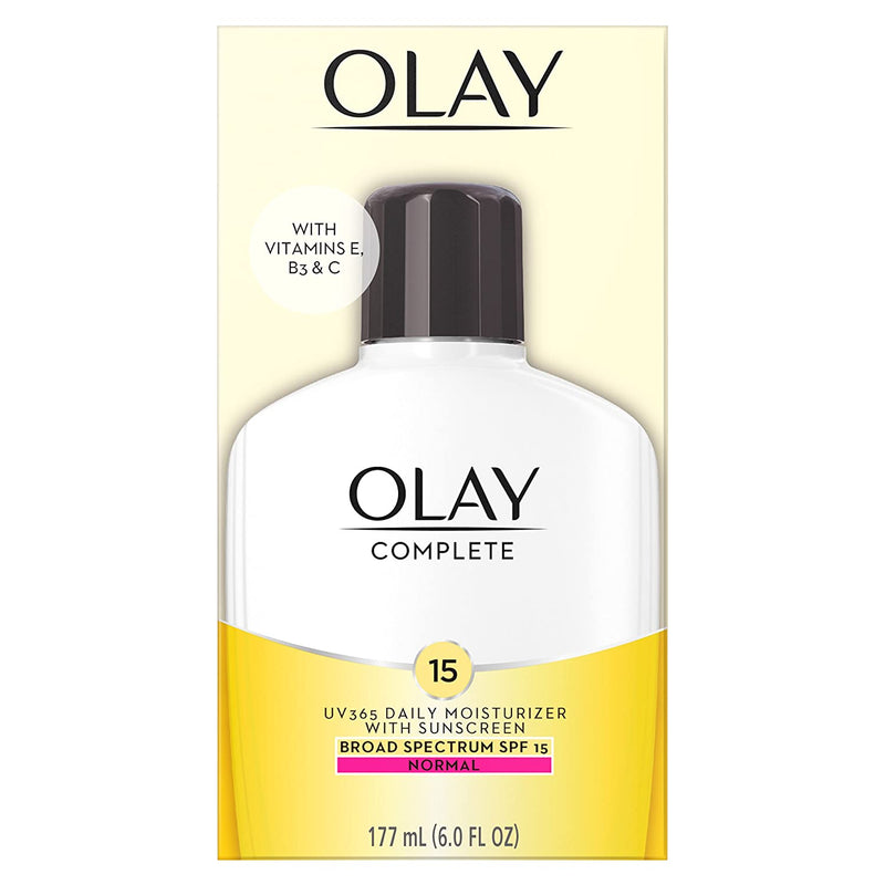 Olay Complete UV365 Daily Moisturizer With Sunscreen Broad Spectrum SPF 15, Normal, 6 fl oz