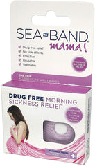 Sea Band Mama! Drug Free Accupressure Morning Sickness Relief Bands, 1 Pair