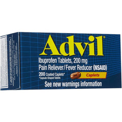 Advil Coated Caplets, Ibuprofen 200mg, 200 Count