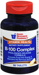 GNP Vitamin B-100 Complex Prolonged Release - 50 tablets