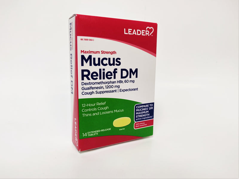 Leader Mucus Relief DM - 14 extended-release tablets