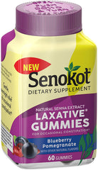 Senokot Natural Senna Extract Laxative Gummies - Blueberry Pomegranate - 60 ct Dietary Supplement*