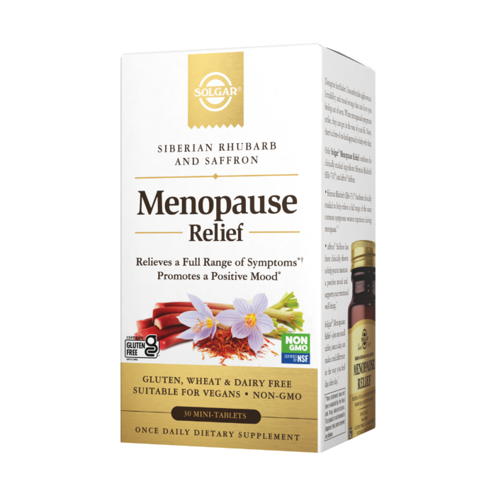 Solgar Menopause Relief - 30 Tablets - Helps Relieve Hot Flashes, Anxiety, Exhaustion, Irritability, Sleep Disturbances & More - Promotes a Positive Mood - Non-GMO, Gluten Free, Vegan - 30 Servings