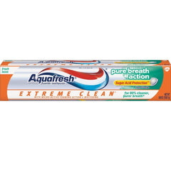 Aquafresh Extreme Clean Pure Breath Action, Fresh Mint, 5.6 Oz