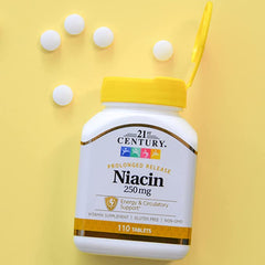 21st Century Niacin 250 mg Tablets, 110-Count (2PACK)