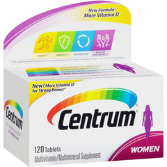 Centrum Multivitamin for Women, Multivitamin/Multimineral Supplement, 120 tablets