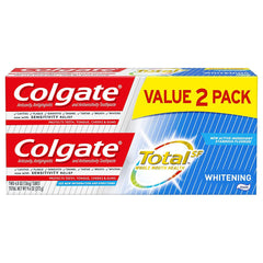 Colgate Total Whitening Toothpaste with Fluoride - 4.8 Oz (2 Pack)
