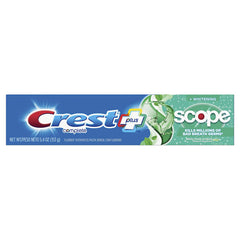 Crest + Scope Complete Whitening Toothpaste, Minty Fresh- 5.4 oz