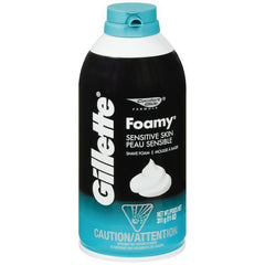 Gillette Foamy Shaving Cream, Sensitive Skin - 11 oz (ECOM 10010567)