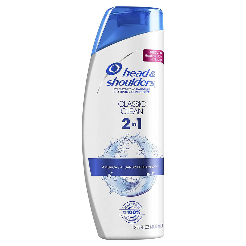 Head and Shoulders Classic Clean Anti-Dandruff 2 in 1 Shampoo and Conditioner, 13.5 Fl Oz