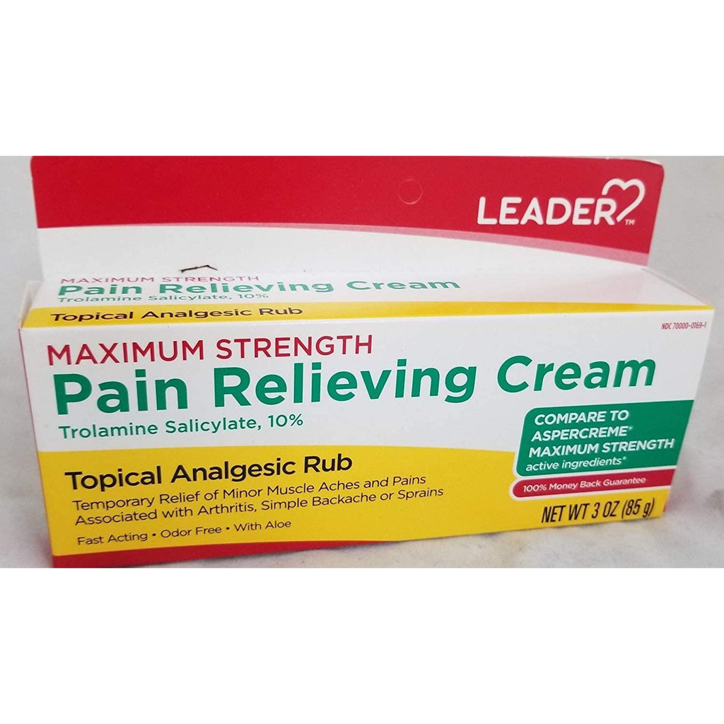 Leader Maximum Strength Pain Relieving Cream, 3oz.*
