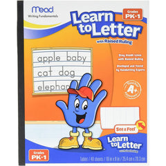 Mead Learn to Letter with Raised Ruling Writing Tablet, 8