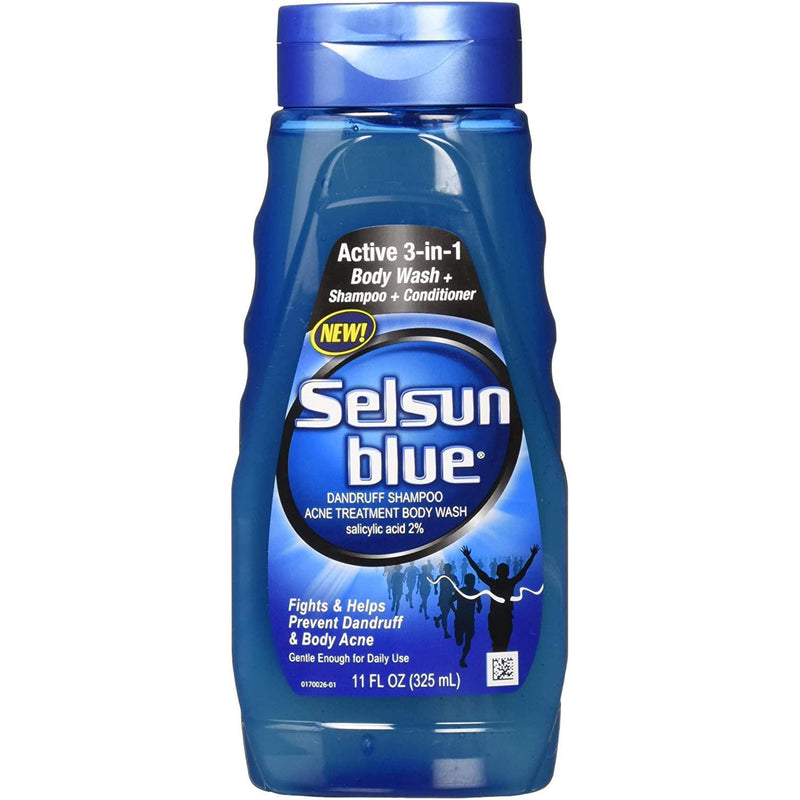 Selsun Blue Active 3-in-1 Dandruff Shampoo, 11 Ounce UPC 041167615201
