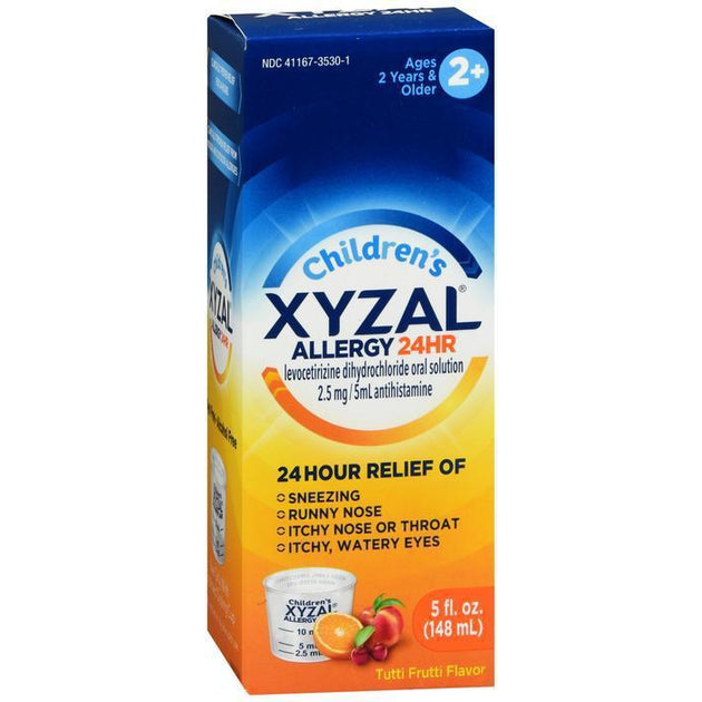 Xyzal Children's 24 Hour Allergy Relief Liquid, Tutti Frutti Flavor 5