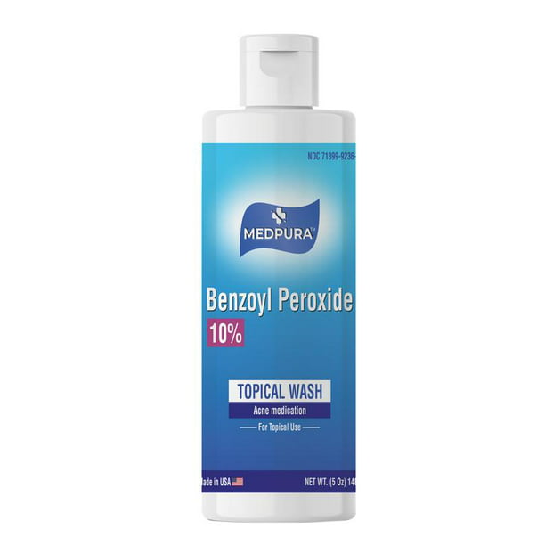 Akron Medpura Benzoyl Peroxide 10% Wash, 5 Ounce