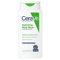 CeraVe Hydrating Body Wash for Normal to Dry Skin, 10 fl oz