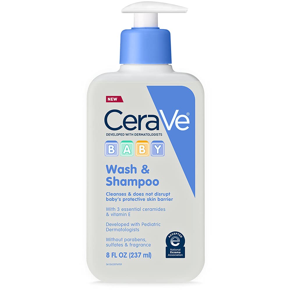 CeraVe Baby Wash & Shampoo, 8 Fl Oz