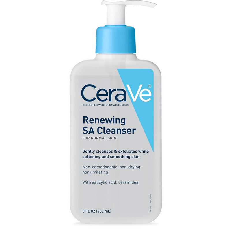 CeraVe Renewing SA Cleanser for Normal Skin, 8 fl oz