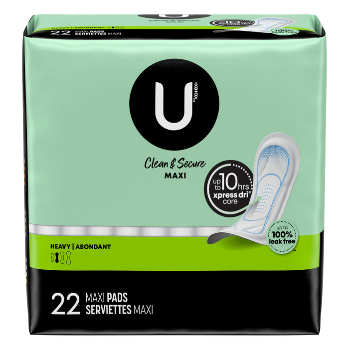 U by Kotex Security Ultra Thin Pads, Regular, Unscented, 22 CT* UPC: 036000039047