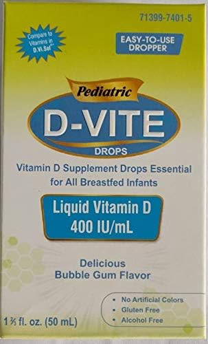 Akron Pediatric D-Vite Liquid Vitamin D 400 IU/ml, 50 mL