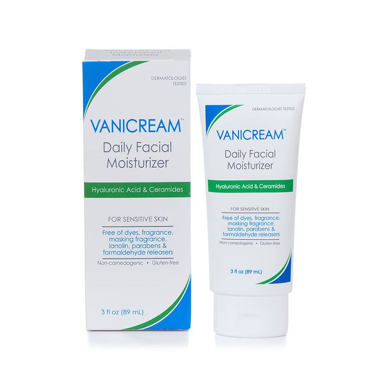 Vanicream Daily Facial Moisturizer With Ceramides and Hyaluronic Acid, 3 fl oz