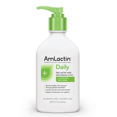 AmLactin Daily Moisturizing Lotion for Dry Skin, 7.9 oz Pump Bottle