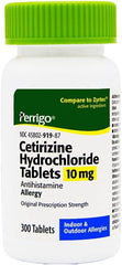 Perrigo Cetirizine Hydrochloride Tablets 10mg, 300-Count