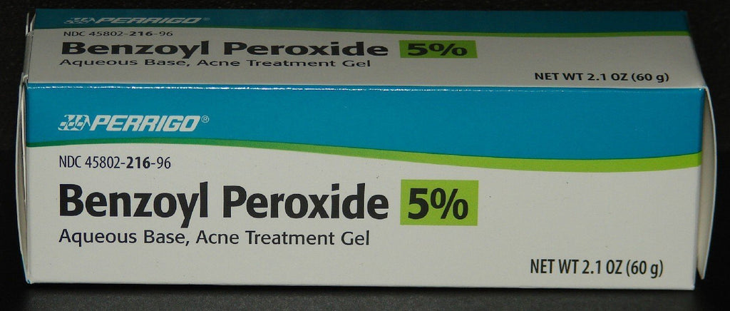 Perrigo 5% Benzoyl Peroxide Acne Treatment Gel, 60 Gram