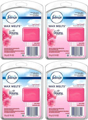 Febreze Odor-Fighting Wax Melts Refill, Downy April Fresh Scent, 6 Count, Pack of 4