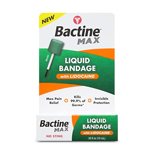 Bactine MAX Liquid Bandage with Lidocaine, 0.30 fl. Ounce