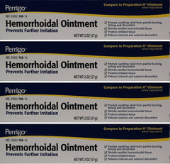 Perrigo Hemorrhoidal Pain Relief Ointment Compare to Preparation H, 2 Ounce, Pack of 4