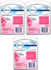 Febreze Odor-Fighting Wax Melts Refill, Downy April Fresh Scent, 6 Count, Pack of 3