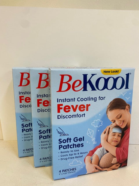 BeKoool Kids Soft Gel Patches, 4 Count (Pack of 3)