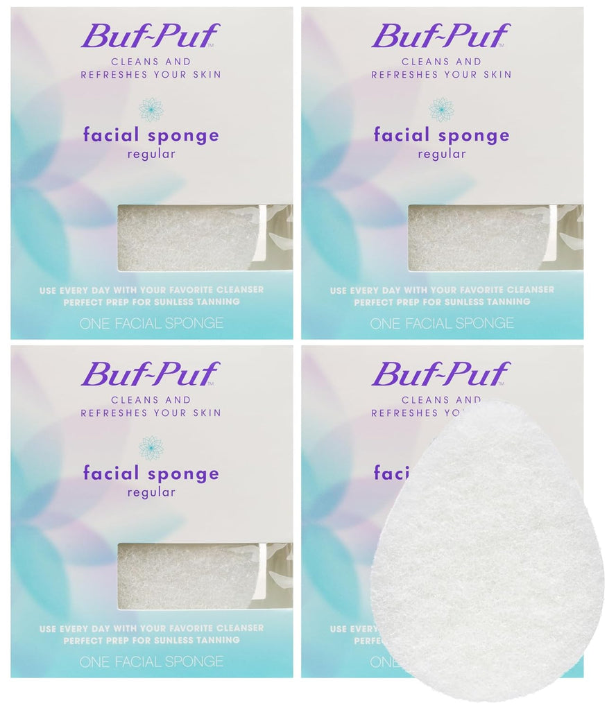 Buf-Puf Facial Sponge (Regular) (Pack of 4)