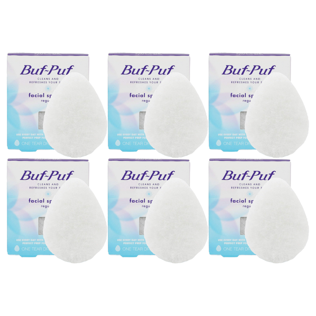 Buf-Puf Facial Sponge (Regular) (Pack of 6)