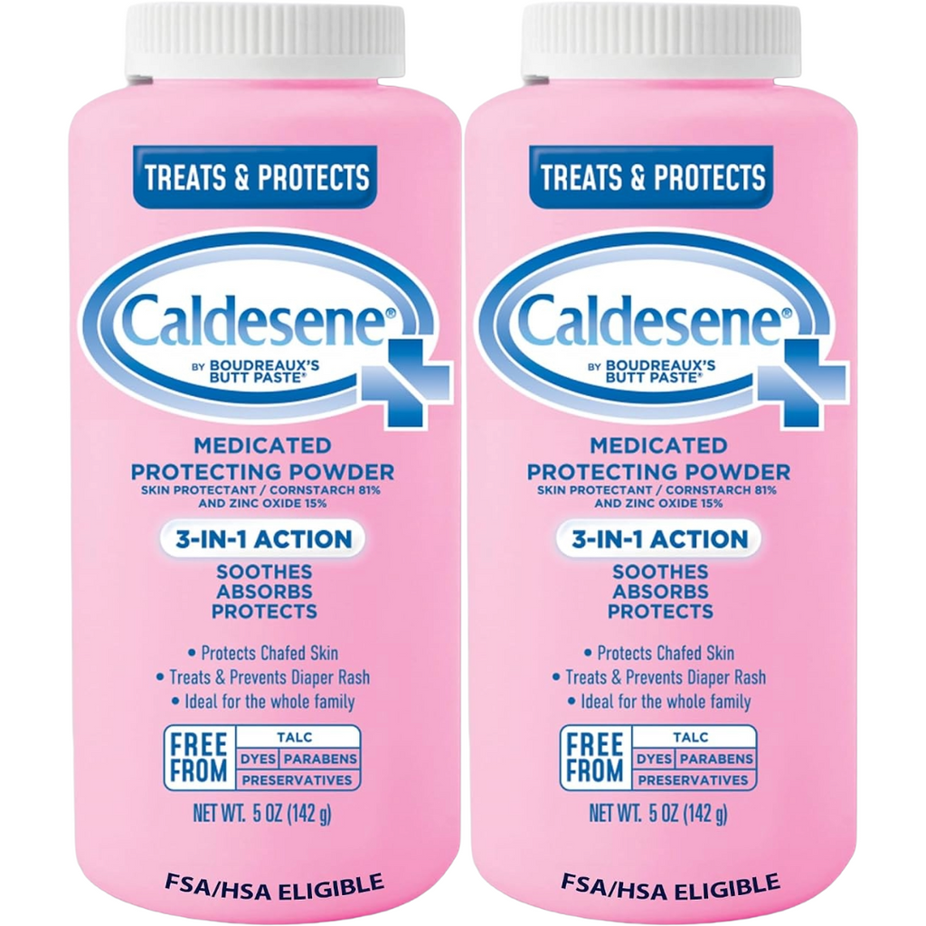 Caldesene Medicated Protecting Body Powder 5 Ounce (Pack of 2)