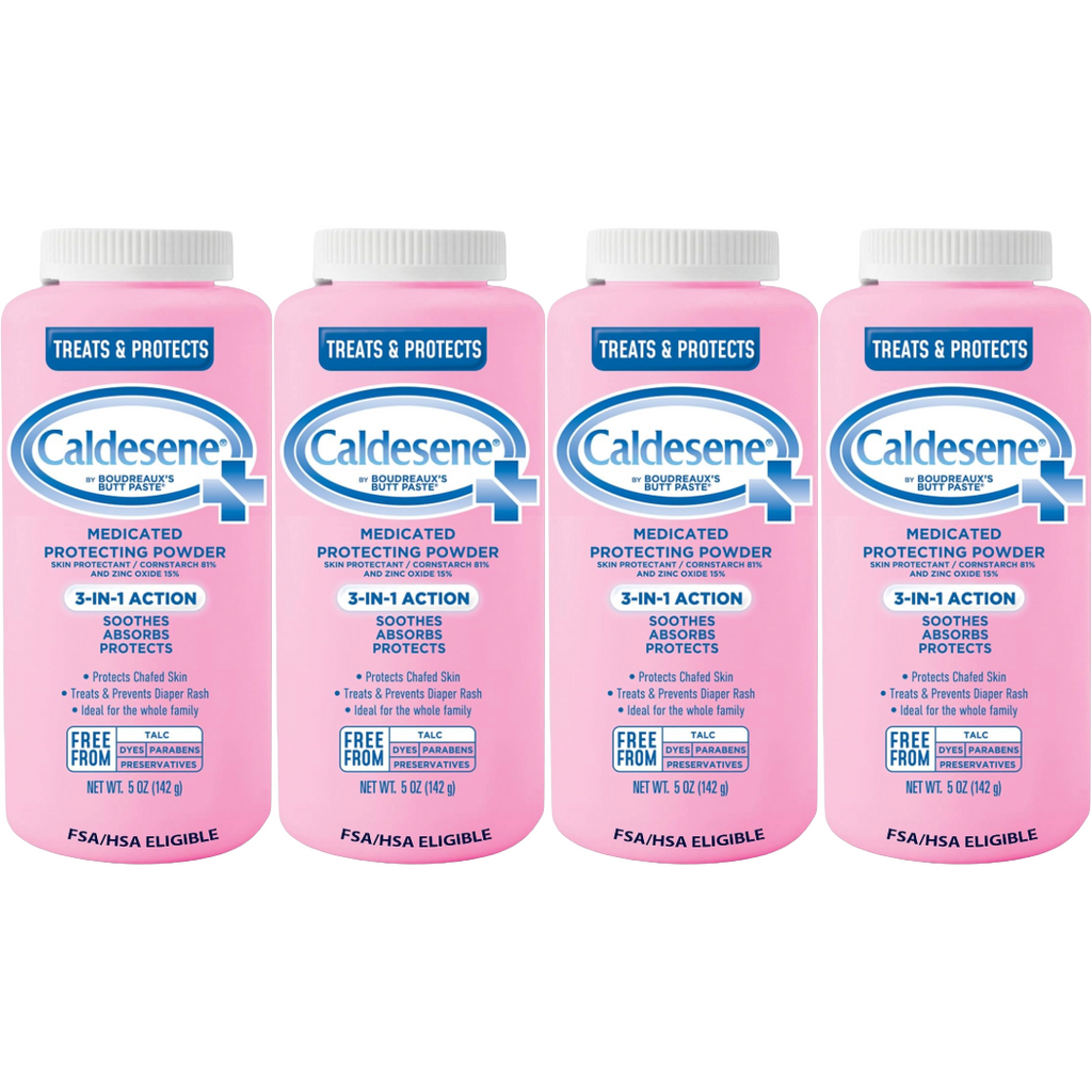 Caldesene Medicated Protecting Body Powder 5 Ounce (Pack of 4)