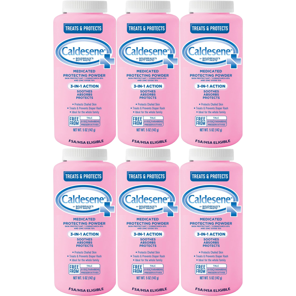 Caldesene Medicated Protecting Body Powder 5 Ounce (Pack of 6)