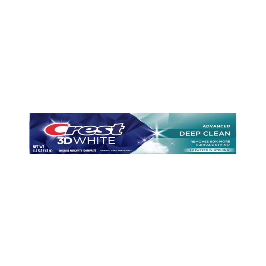 Crest 3D White Advanced Deep Clean Toothpaste 3.3 Oz (Pack of 1)